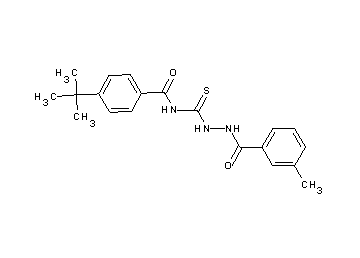 4-tert-butyl-N-{[2-(3-methylbenzoyl)hydrazino]carbonothioyl}benzamide
