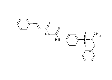 N-{[(4-{[benzyl(methyl)amino]sulfonyl}phenyl)amino]carbonothioyl}-3-phenylacrylamide