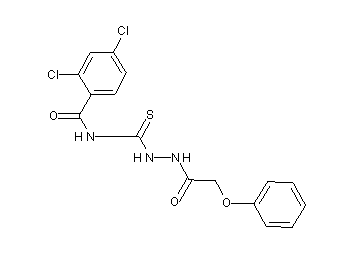 2,4-dichloro-N-{[2-(phenoxyacetyl)hydrazino]carbonothioyl}benzamide