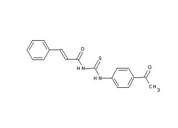 N-{[(4-acetylphenyl)amino]carbonothioyl}-3-phenylacrylamide