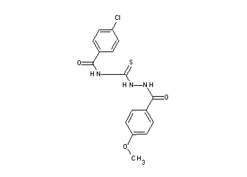 4-chloro-N-{[2-(4-methoxybenzoyl)hydrazino]carbonothioyl}benzamide