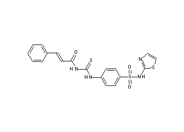 3-phenyl-N-[({4-[(1,3-thiazol-2-ylamino)sulfonyl]phenyl}amino)carbonothioyl]acrylamide