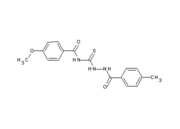 4-methoxy-N-{[2-(4-methylbenzoyl)hydrazino]carbonothioyl}benzamide