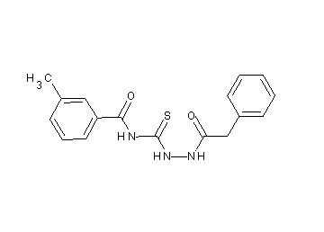 3-methyl-N-{[2-(phenylacetyl)hydrazino]carbonothioyl}benzamide