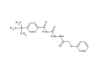 4-tert-butyl-N-{[2-(phenoxyacetyl)hydrazino]carbonothioyl}benzamide