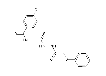 4-chloro-N-{[2-(phenoxyacetyl)hydrazino]carbonothioyl}benzamide