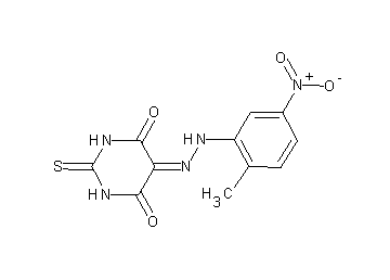 5-[(2-methyl-5-nitrophenyl)hydrazono]-2-thioxodihydro-4,6(1H,5H)-pyrimidinedione - Click Image to Close