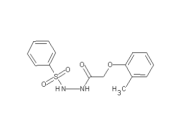 2-(2-methylphenoxy)-N'-(phenylsulfonyl)acetohydrazide