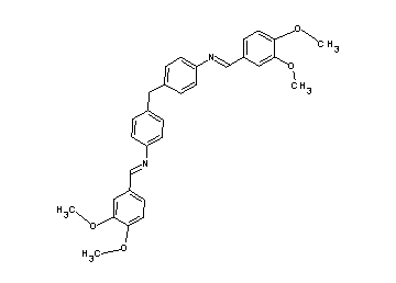 (3,4-dimethoxybenzylidene)(4-{4-[(3,4-dimethoxybenzylidene)amino]benzyl}phenyl)amine