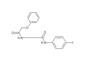 N-{[(4-iodophenyl)amino]carbonothioyl}-2-phenoxyacetamide