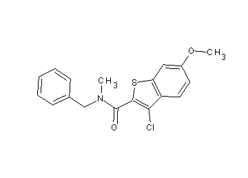 N-benzyl-3-chloro-6-methoxy-N-methyl-1-benzothiophene-2-carboxamide