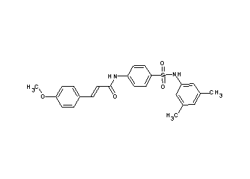 N-(4-{[(3,5-dimethylphenyl)amino]sulfonyl}phenyl)-3-(4-methoxyphenyl)acrylamide