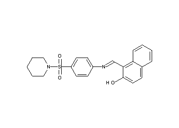 1-({[4-(1-piperidinylsulfonyl)phenyl]imino}methyl)-2-naphthol