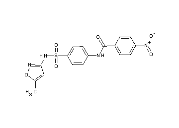 N-(4-{[(5-methyl-3-isoxazolyl)amino]sulfonyl}phenyl)-4-nitrobenzamide