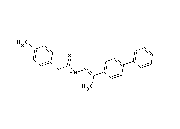 1-(4-biphenylyl)ethanone N-(4-methylphenyl)thiosemicarbazone