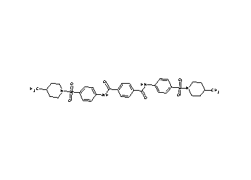 N,N'-bis{4-[(4-methyl-1-piperidinyl)sulfonyl]phenyl}terephthalamide