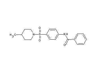 N-{4-[(4-methyl-1-piperidinyl)sulfonyl]phenyl}benzamide - Click Image to Close