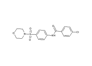 4-chloro-N-[4-(4-morpholinylsulfonyl)phenyl]benzamide