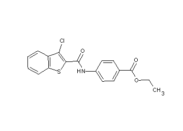 ethyl 4-{[(3-chloro-1-benzothien-2-yl)carbonyl]amino}benzoate