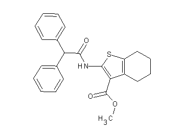 methyl 2-[(diphenylacetyl)amino]-4,5,6,7-tetrahydro-1-benzothiophene-3-carboxylate