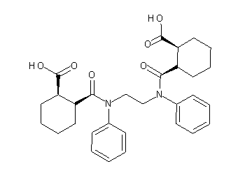 2,2'-{1,2-ethanediylbis[(phenylimino)carbonyl]}dicyclohexanecarboxylic acid