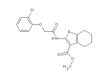 methyl 2-{[(2-chlorophenoxy)acetyl]amino}-4,5,6,7-tetrahydro-1-benzothiophene-3-carboxylate