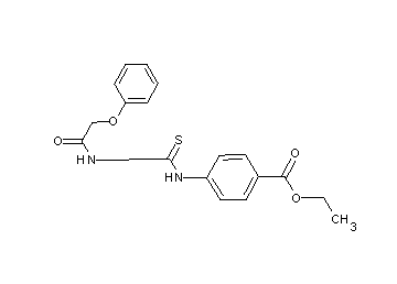 ethyl 4-({[(phenoxyacetyl)amino]carbonothioyl}amino)benzoate - Click Image to Close