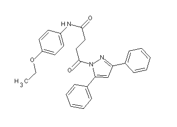 4-(3,5-diphenyl-1H-pyrazol-1-yl)-N-(4-ethoxyphenyl)-4-oxobutanamide