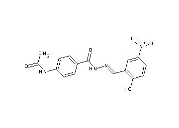 N-(4-{[2-(2-hydroxy-5-nitrobenzylidene)hydrazino]carbonyl}phenyl)acetamide
