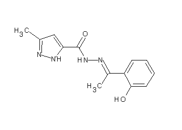 N'-[1-(2-hydroxyphenyl)ethylidene]-3-methyl-1H-pyrazole-5-carbohydrazide - Click Image to Close