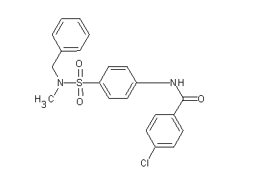 N-(4-{[benzyl(methyl)amino]sulfonyl}phenyl)-4-chlorobenzamide