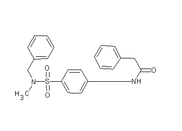N-(4-{[benzyl(methyl)amino]sulfonyl}phenyl)-2-phenylacetamide
