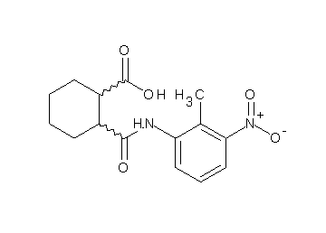 2-{[(2-methyl-3-nitrophenyl)amino]carbonyl}cyclohexanecarboxylic acid
