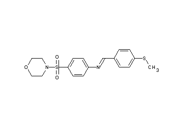 N-[4-(methylsulfanyl)benzylidene]-4-(4-morpholinylsulfonyl)aniline - Click Image to Close
