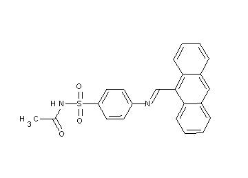 N-({4-[(9-anthrylmethylene)amino]phenyl}sulfonyl)acetamide