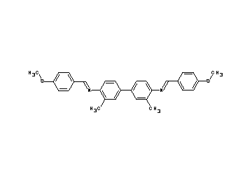 3,3'-dimethyl-N,N'-bis[4-(methylsulfanyl)benzylidene]-4,4'-biphenyldiamine
