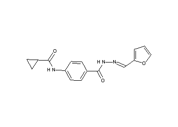 N-(4-{[2-(2-furylmethylene)hydrazino]carbonyl}phenyl)cyclopropanecarboxamide