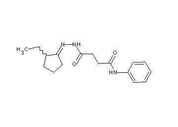 4-[2-(2-ethylcyclopentylidene)hydrazino]-4-oxo-N-phenylbutanamide