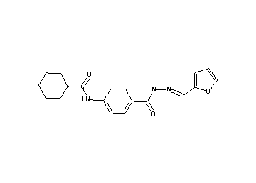 N-(4-{[2-(2-furylmethylene)hydrazino]carbonyl}phenyl)cyclohexanecarboxamide