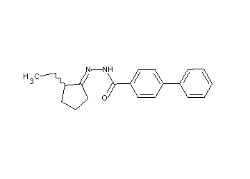 N'-(2-ethylcyclopentylidene)-4-biphenylcarbohydrazide