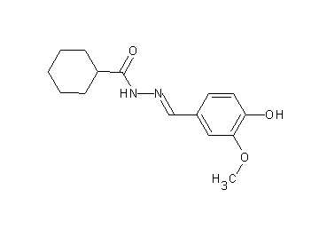 N'-(4-hydroxy-3-methoxybenzylidene)cyclohexanecarbohydrazide