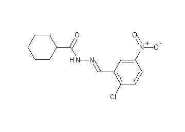 N'-(2-chloro-5-nitrobenzylidene)cyclohexanecarbohydrazide