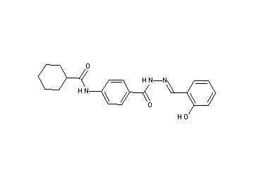 N-(4-{[2-(2-hydroxybenzylidene)hydrazino]carbonyl}phenyl)cyclohexanecarboxamide