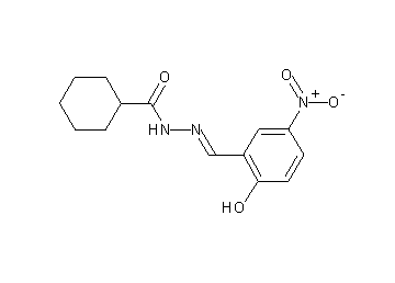 N'-(2-hydroxy-5-nitrobenzylidene)cyclohexanecarbohydrazide - Click Image to Close