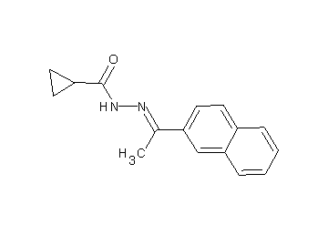 N'-[1-(2-naphthyl)ethylidene]cyclopropanecarbohydrazide