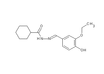N'-(3-ethoxy-4-hydroxybenzylidene)cyclohexanecarbohydrazide
