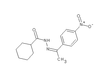 N'-[1-(4-nitrophenyl)ethylidene]cyclohexanecarbohydrazide