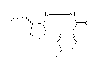 4-chloro-N'-(2-ethylcyclopentylidene)benzohydrazide