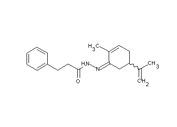 N'-(5-isopropenyl-2-methyl-2-cyclohexen-1-ylidene)-3-phenylpropanohydrazide