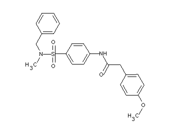 N-(4-{[benzyl(methyl)amino]sulfonyl}phenyl)-2-(4-methoxyphenyl)acetamide